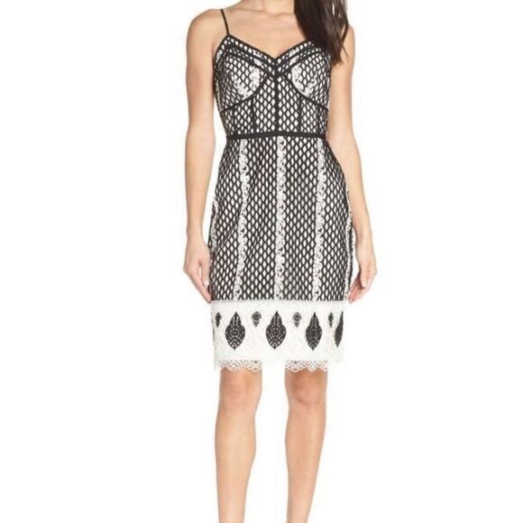 Harlyn Sheath Lace Midi Dress - Picture 1 of 6
